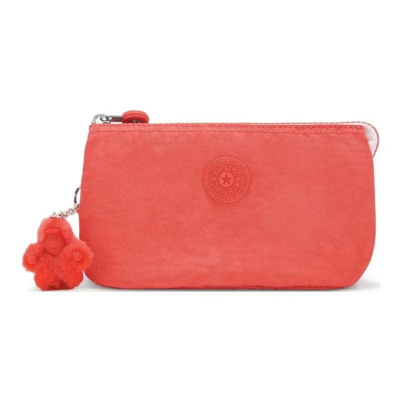 Kipling Recycled Polyamide Wallet Large Size Women's Coral-0