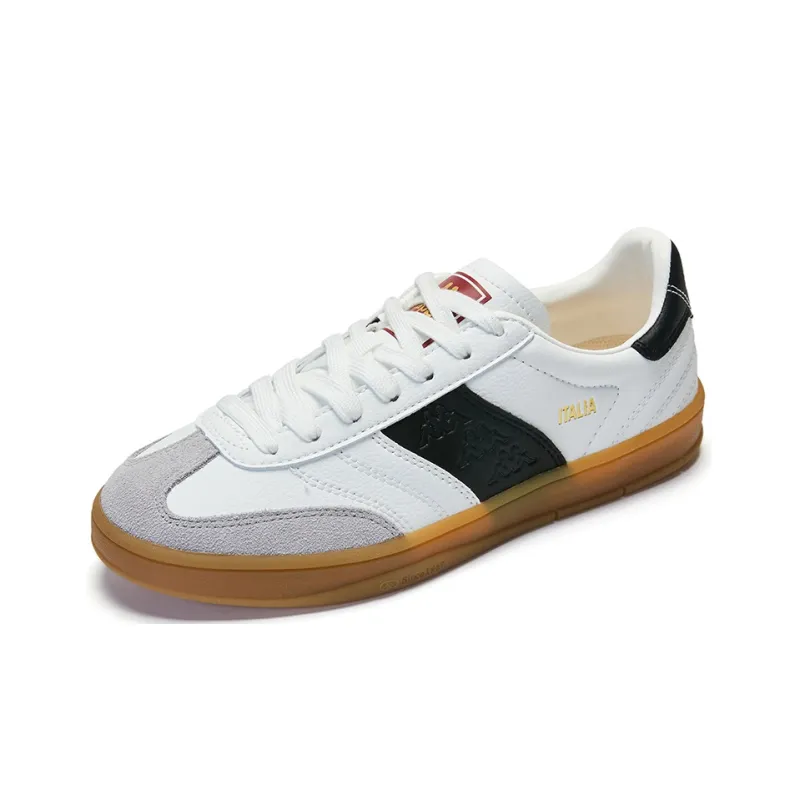 Kappa Slip Resistant Cushioning Low Top Skateboard Shoes Unisex White-1