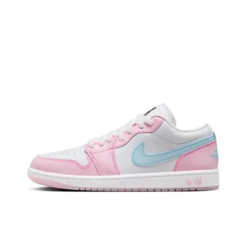 Jordan 1 Low SE Paw Print Pink Foam Women's