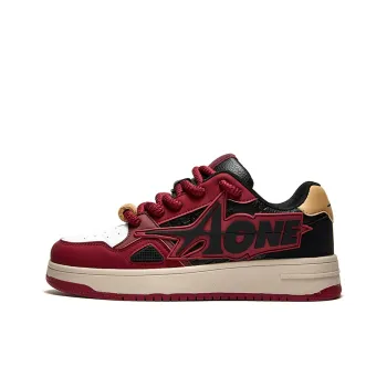 A1 Wine Shoes Coverage Wear Resistant Low Top Skateboard Shoes Unisex