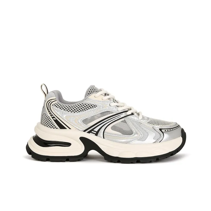 CHRISTINE SHEII Durable Breathable Low-Top Chunky Sneakers Women's-10