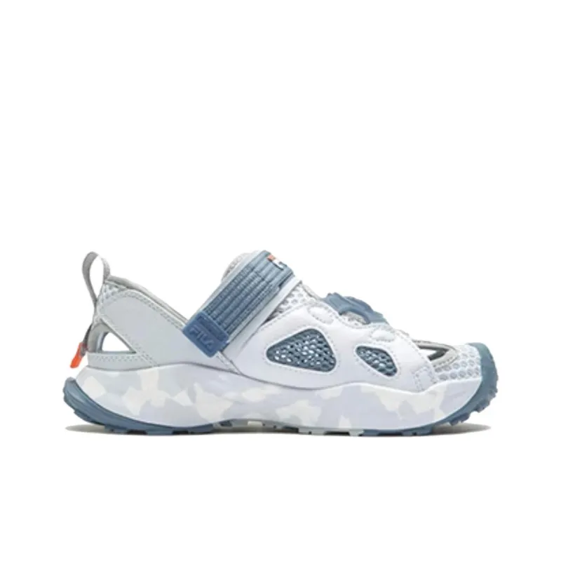 FILA KIDS Slip Resistant And Breathable Children's Sandals White Blue Unisex-1