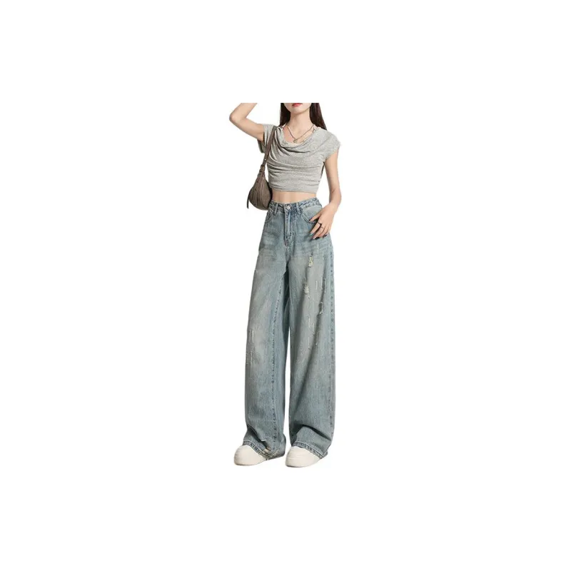 Concubine Zhu Jeans Women's Light Blue-1