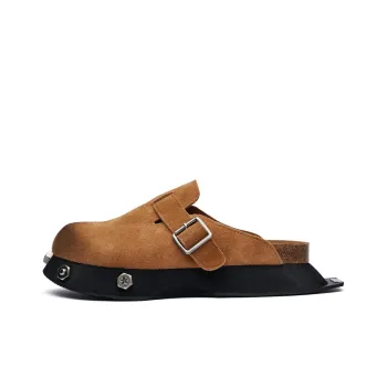 Zuogedu Rubber Sole Slip Resistant Platform Height Increasing 5cm Outerwear Closed Toe Slippers Unisex