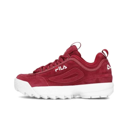 FILA Disruptor Casual Shoes Women's Low-Top Red/White