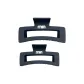 Min Black Square Clamps 10+13cm 2 Pcs