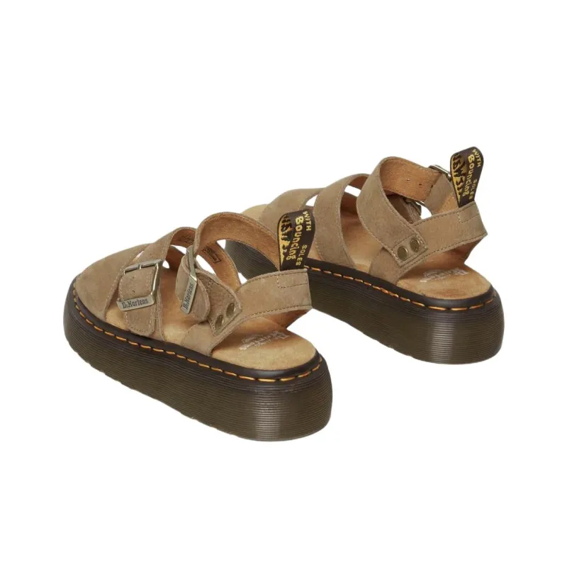 Dr.Martens One Strap Sandals 3.8cm Women's Brown-3