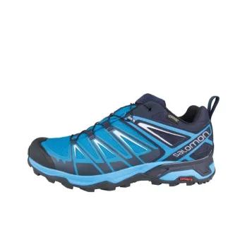 SALOMON X Ultra 3 Gt Anti-Slip Wear-Resistant Low-Top Outdoor Shoes Blue Black