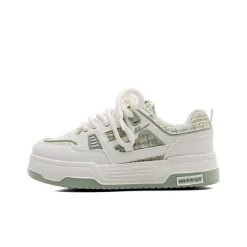 Warrior Wear resistant And Lightweight Low Top Skateboard Shoes Women's Beige Green