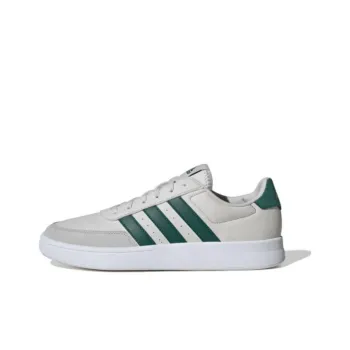 Adidas BREAKNET 2.0 Anti-Slip And Wear-Resistant Breathable Low-Top Skateboard Shoes Men's Gray Green