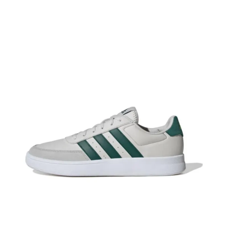 Adidas BREAKNET 2.0 Anti-Slip And Wear-Resistant Breathable Low-Top Skateboard Shoes Men's Gray Green-0