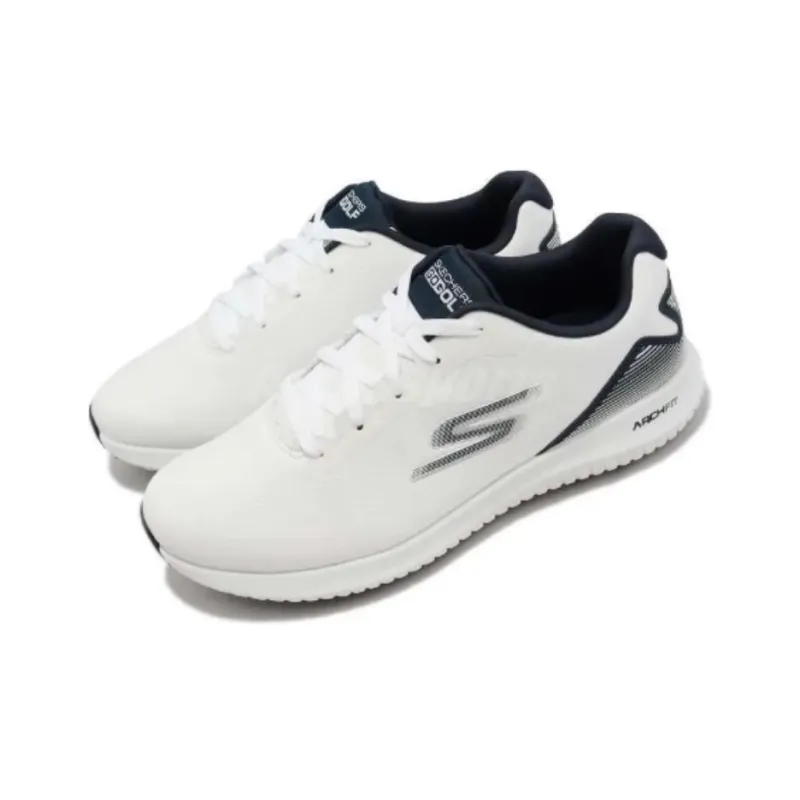 Skechers Go Golf Max 2 Slip Resistant, Abrasion Resistant, Breathable Low Top Golf Shoes Men's White Black-2