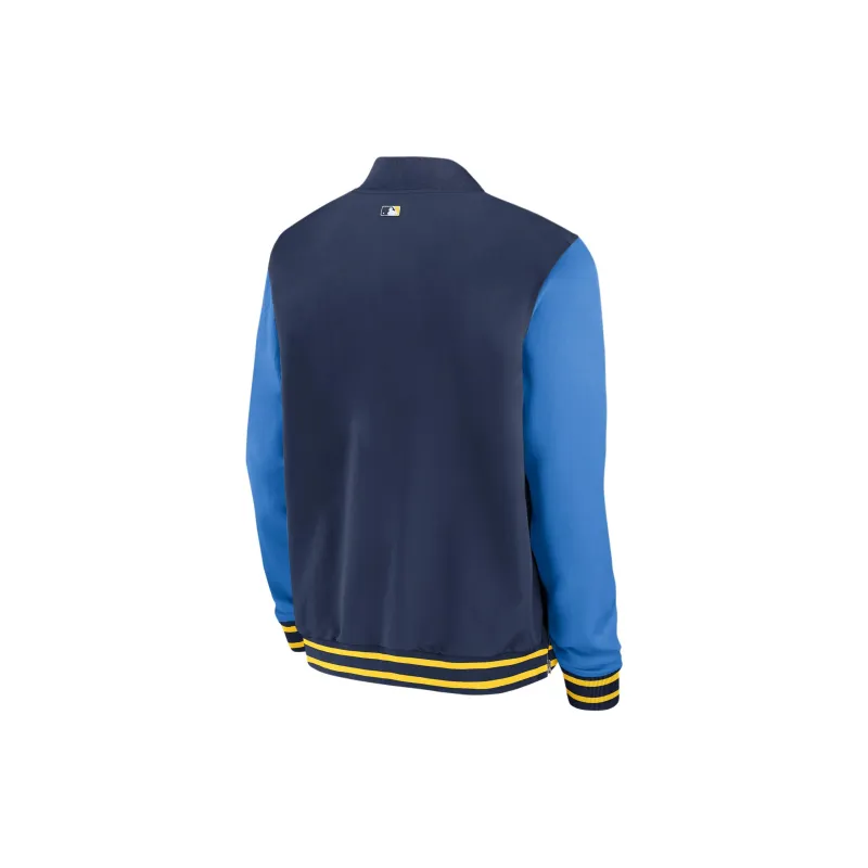 Nike Minnesota Twins Authentic Collection City Connect Game Time Men's Nike Mlb Full Zip Bomber Jacket-1