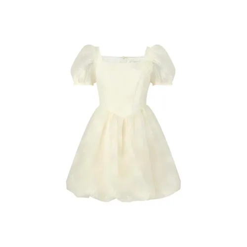 TAMMY TANGS Short-Sleeved Dresses Women's Apricot