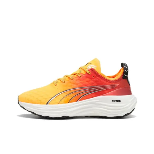 PUMA ForeverRUN Nitro Running Shoes Women's Low-Top Sunflow - Sunset Glow - PUMA White