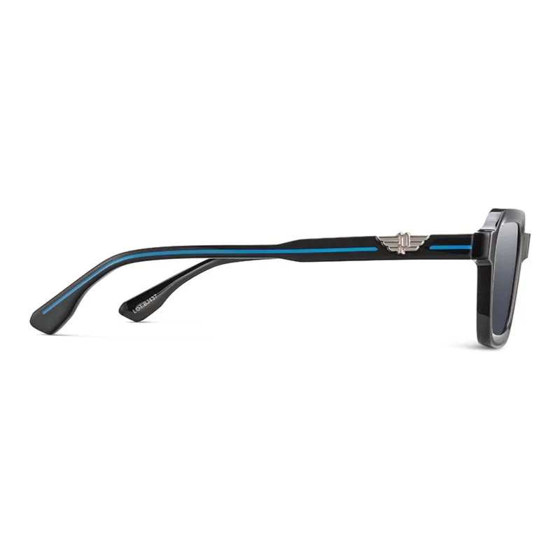 Police Plate Frame Square Sunglasses Men's-5