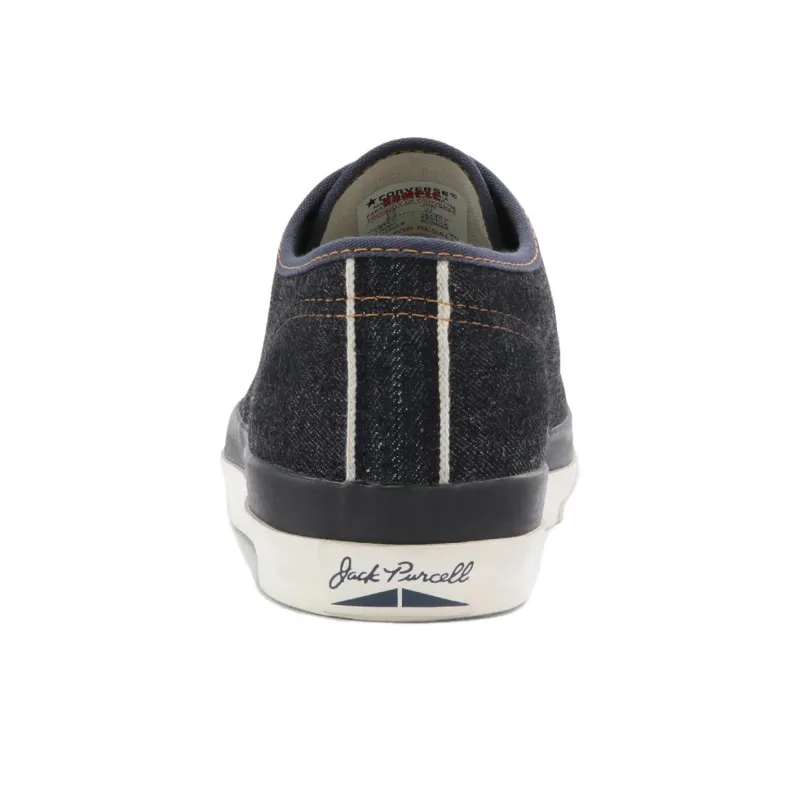Converse Jack Purcell Ret Hvs Anti Slip Wear Resistant Low Top Canvas Shoes Unisex Blue Japan Version-4