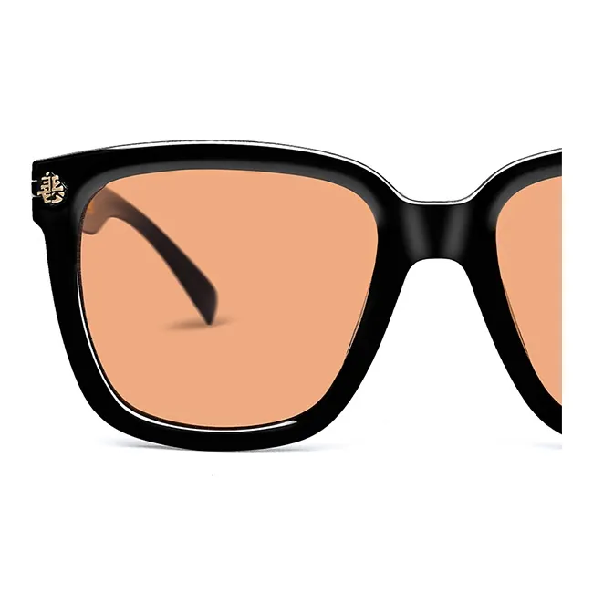 Sijue Square Sunglasses Unisex Tea Brown-4