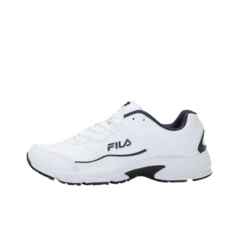 FILA Slip-Resistant Low-Top Running Shoes Men's White