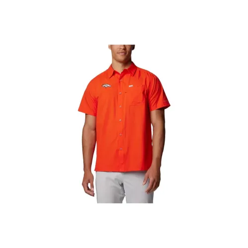 Columbia PFG Slack Tide Shirts Men State Orange