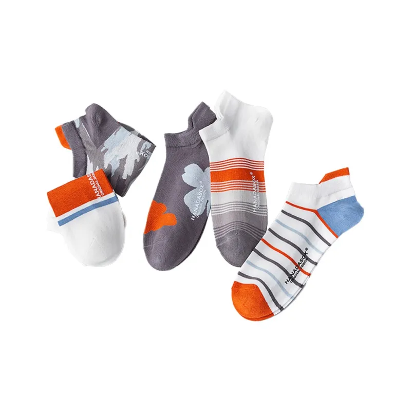 HANADASOX Ankle Socks Men's 5 Pack Mixed Color-1