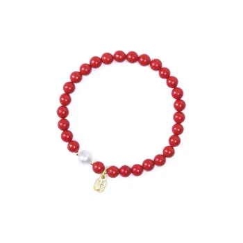 Fan Lan Reconstructed Cinnabar Bracelets Unisex
