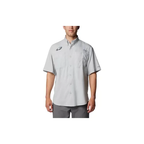 Columbia PFG Tamiami Shirts Men Cool Gray