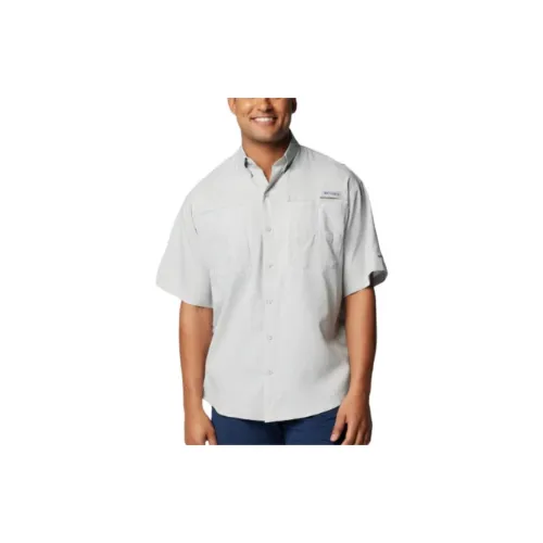 Columbia PFG Tamiami Shirts Men Cool Gray