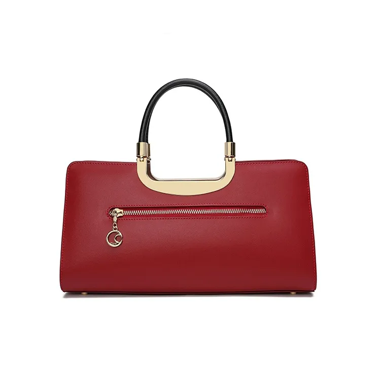 Ancient Yi Xi Cow Leather Wedding Mom Bag, Wedding Handbag, Shoulder Bag, Crossbody Bag Tubas Women's Red Door Opening-2
