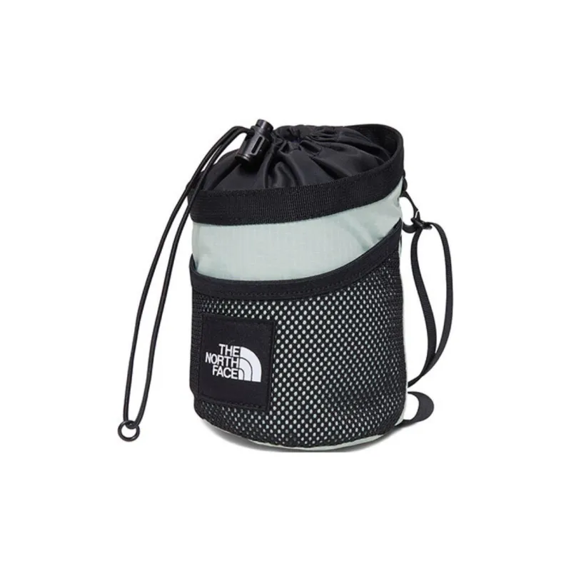 THE NORTH FACE Recycled Nylon Crossbody Bag Shoulder Bag Women's Black With Mustard Blue Accents-1