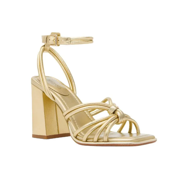 MICHAEL KORS Astra Strap Sandals 9cm Women's Gold-2