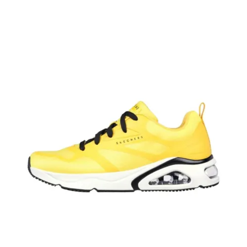 Skechers Tres Air Uno Revolution Airy Abrasion Resistant Breathable Low Top Casual Shoes Men's Yellow