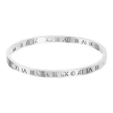 Roman Number Bangles [Silver]