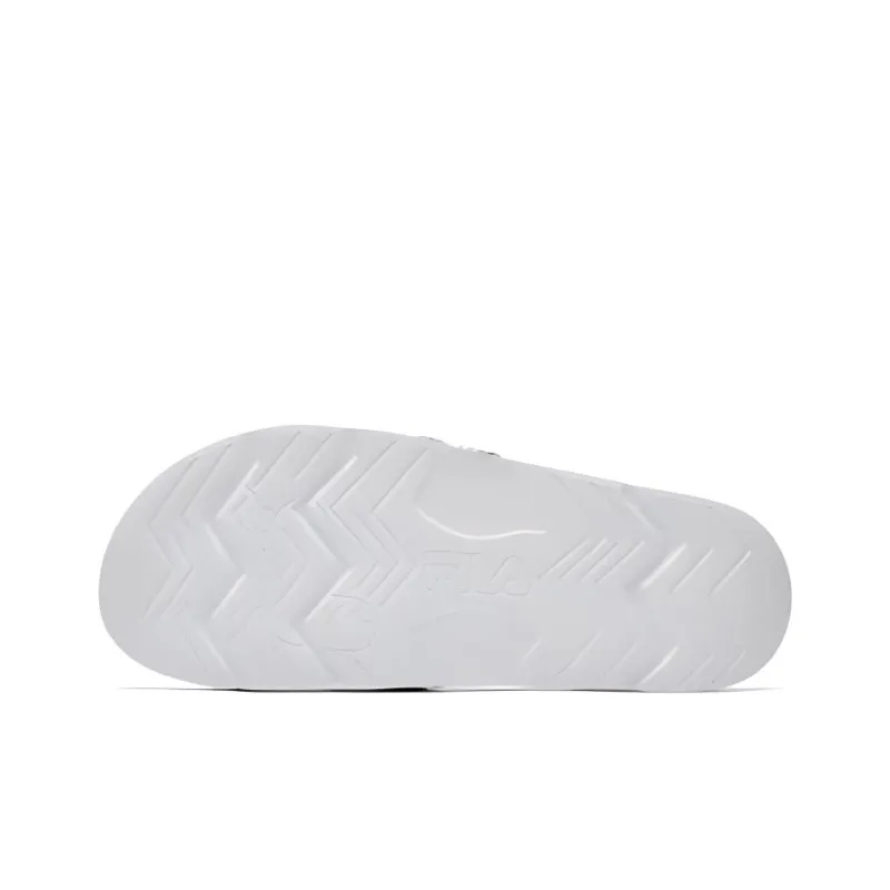 FILA Rubber Sole Slip Resistant Slide Slippers Men's Basket White-2