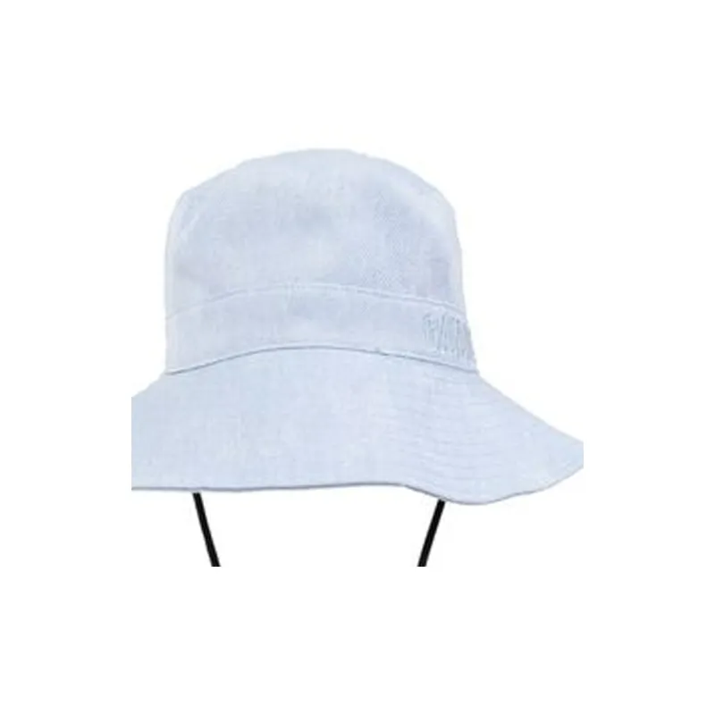 GANNI Wide Brim Denim Bucket Hat-2