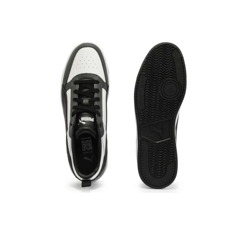 PUMA DRIBBLE Anti Slip Wear Resistant Low Top Casual Shoes Unisex White Gray-4