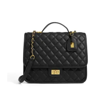 BETTERSAY Microfiber Synthetic Leather Backpack Large Size Women's Caviar Black