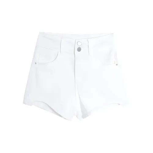 MIMOSA CHUR Denim Shorts Women's White