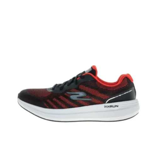 Skechers Go Run Pulse Durable Breathable Low-Top Running Shoes Men's Black Red