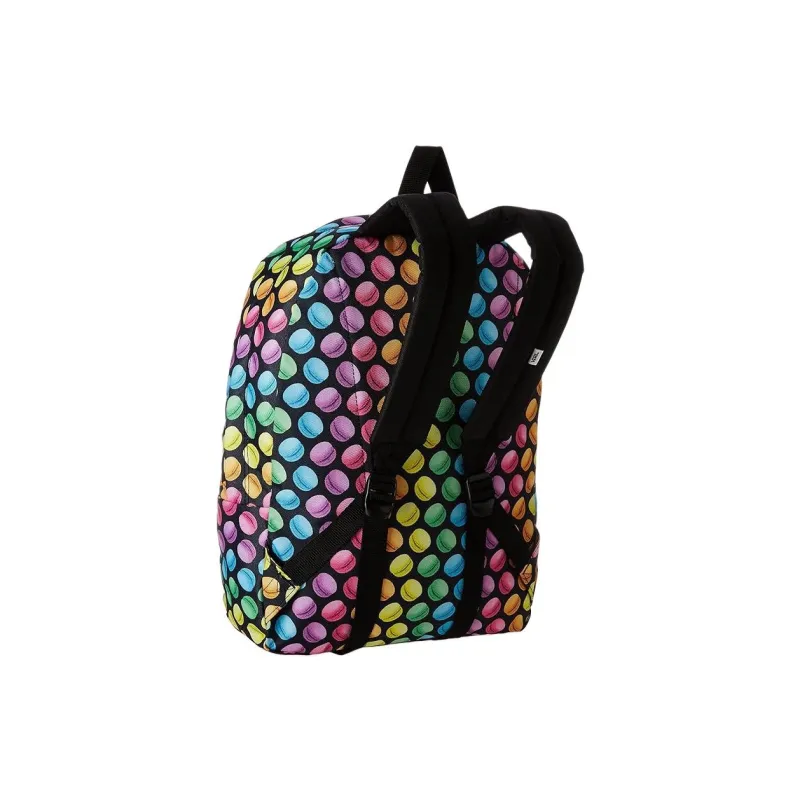 Vans Polyester Backpack Regular Unisex Black & Multicolor-1