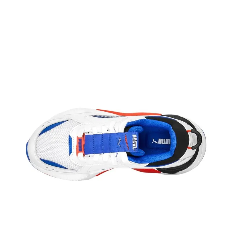PUMA RS X Shock Absorbers With Slip Resistant And Abrasion Resistant Properties Low Top Casual Shoes Unisex White Blue-3