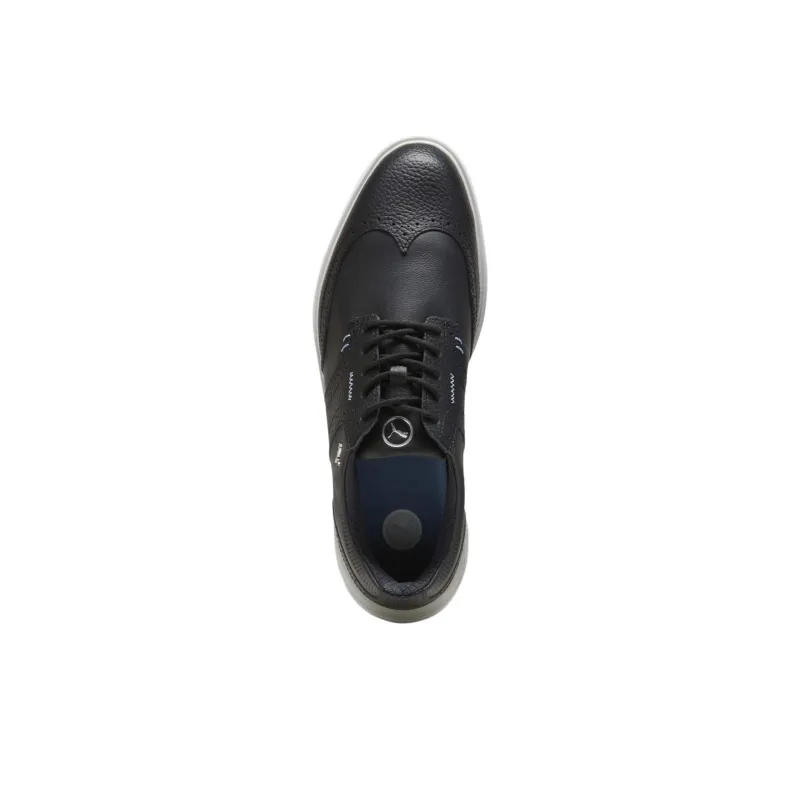 PUMA Avanti Wingtip Slip-Resistant Low-Top Golf Shoes Men's Black-3