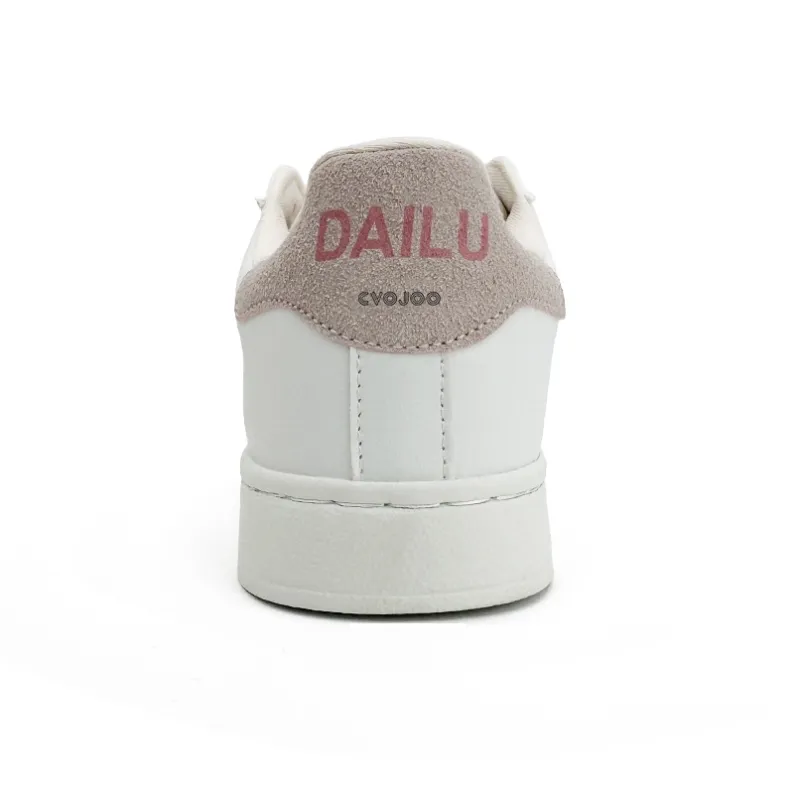 CVOJOO Gift Box Set Low Top Skateboard Shoes Unisex White Pink-3