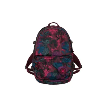 Converse Polyester Backpack Regular Unisex Burgundy Multicolor