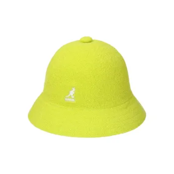 KANGOL Acrylic Polyester Bucket Hats Unisex Yellow