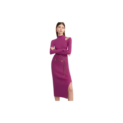 DPLAY Long-Sleeved Dresses Women's Rose Purple