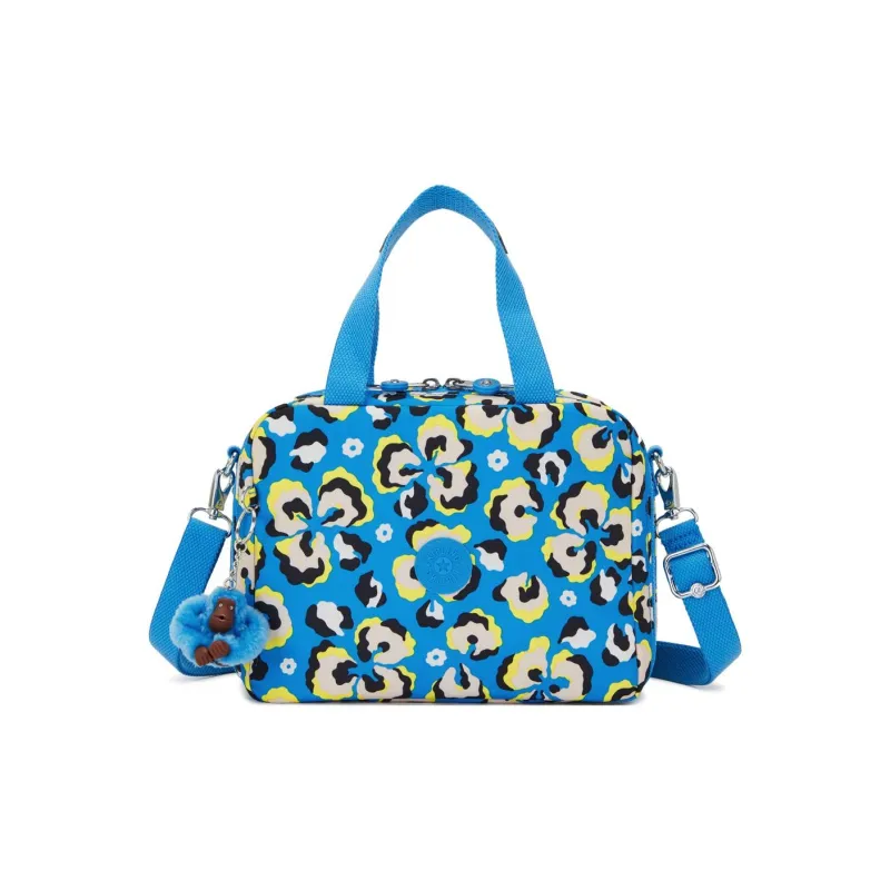 Kipling Recycled Polyester One Shoulder Handbag Large Size Unisex Leopard Print Floral-0
