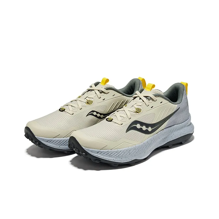 Saucony Low Top Running Shoes Men's Light Gray Black-2