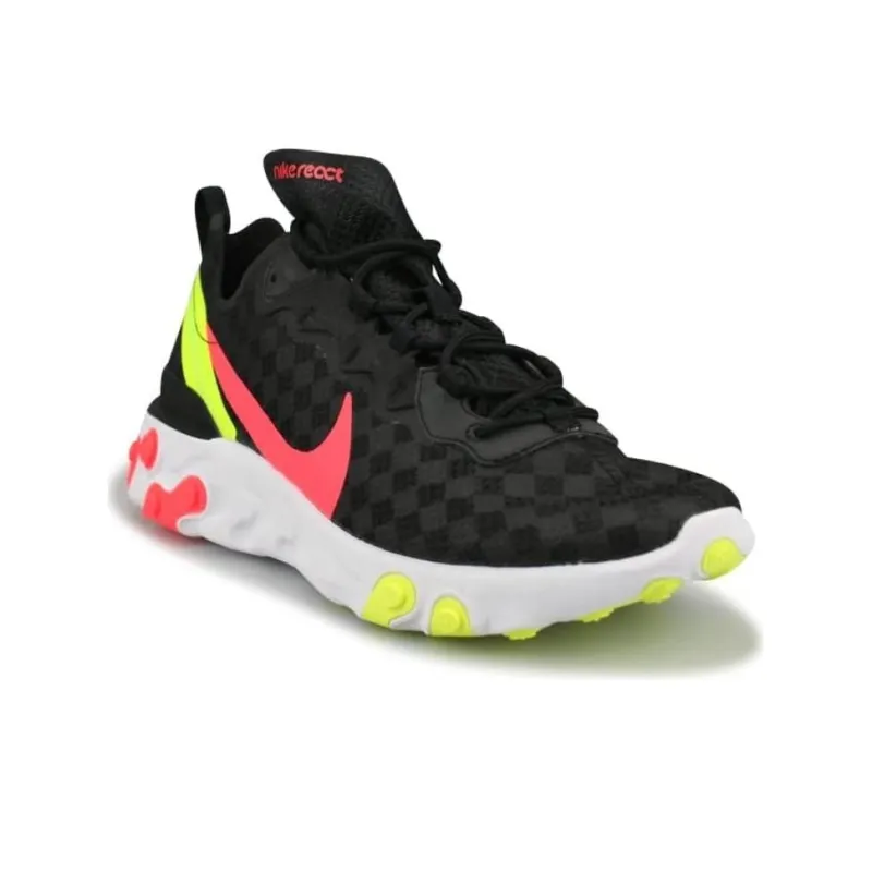 Nike React Element 55 Black Crimson Volt-2