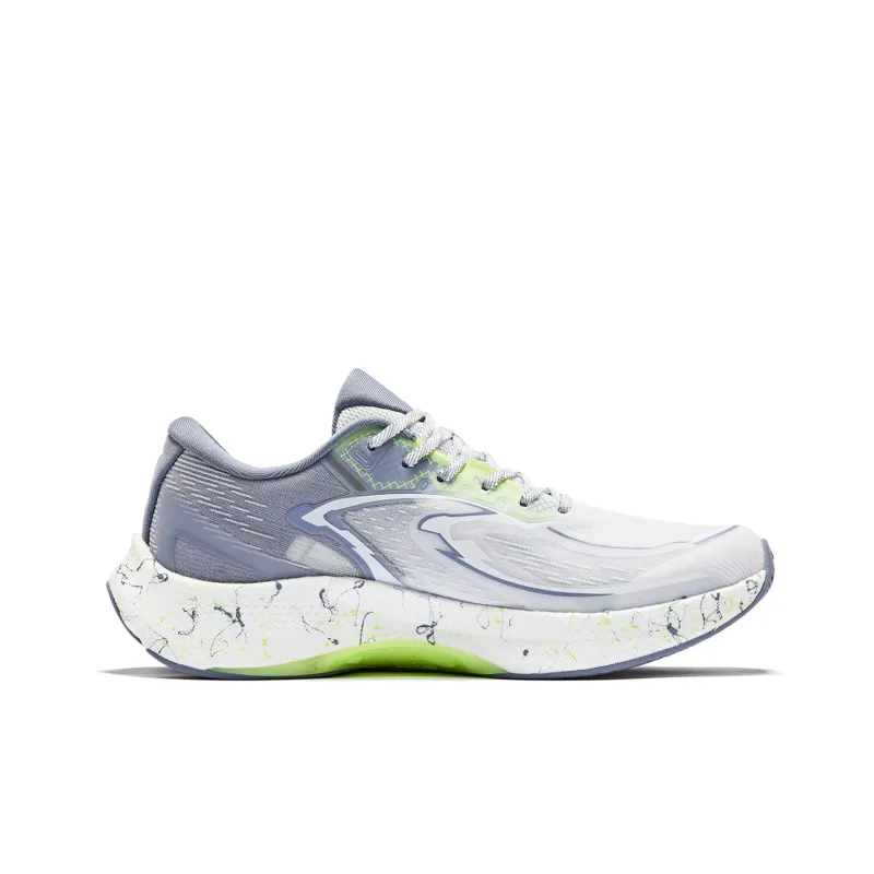 QIAODAN Flying Shadow 3.0 Cushioning Anti Slip And Wear Resistant Low Top Running Shoes Men's Mist Gray Phantom Green-1
